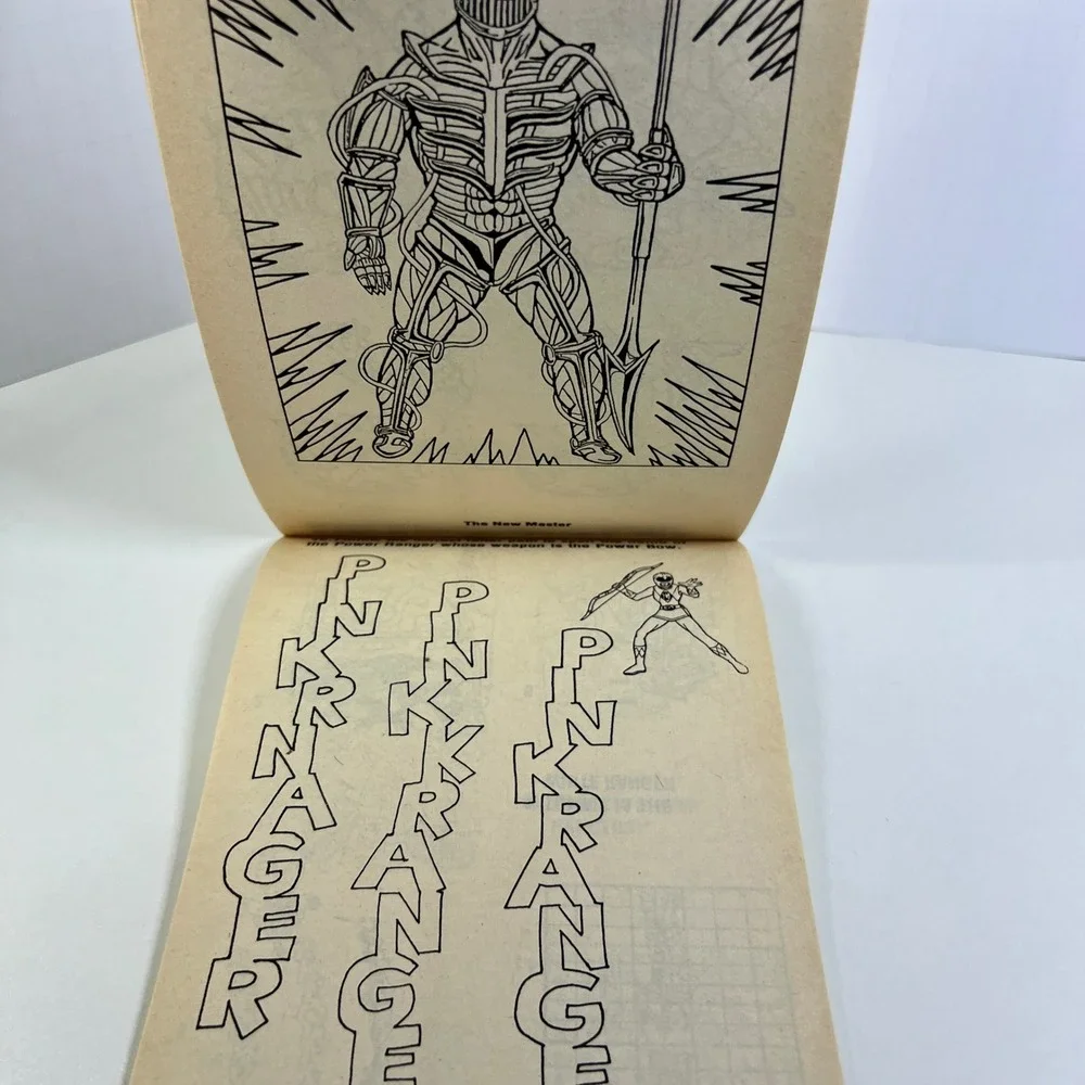 Vintage 1995 Mighty Morphin Power Rangers Coloring Activity Book Lord Zedd Saban